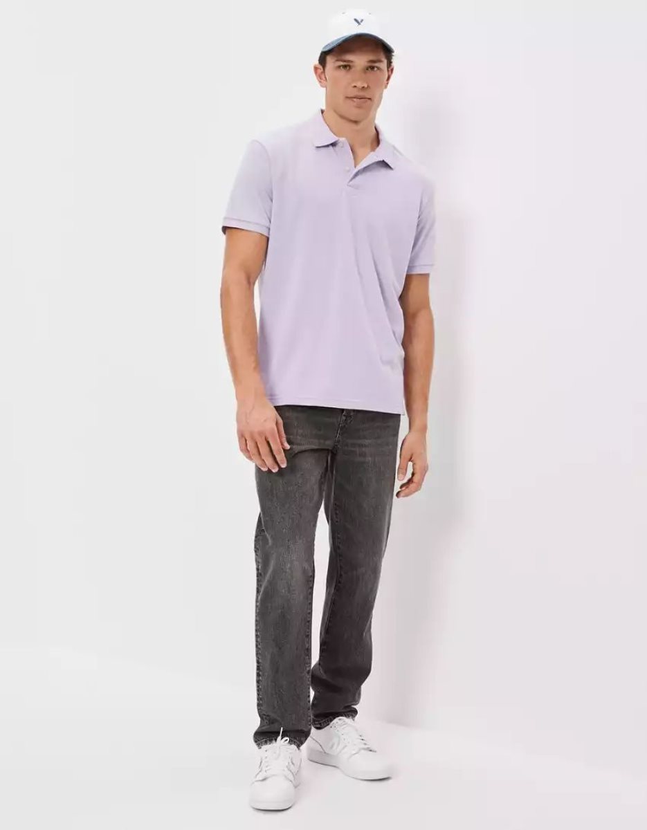 Polos American Eagle AE Super Soft Legend Pique Violette Homme | HBW-99577938